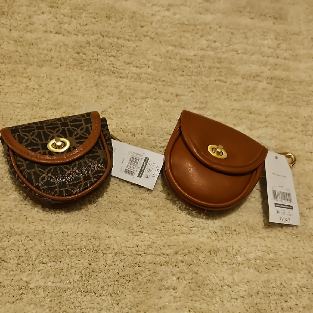Women's Small Coin Pouch - Brown Leather